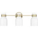 Corella 3 Light 22.4 inch Modern Gold Vanity Light Wall Light